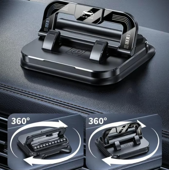 🚗 Support téléphone pour voiture – Rotation 360° 🔄 + Angle entièrement réglable, compatible avec tous les téléphones 💫, stabilité absolue même sur routes de montagne accidentées ! 📱🌀