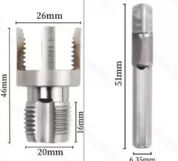 ⚙️🔩 -60% ! 🛠️Outil de Filetage pour Tuyaux – Nettoyage & Refiletage, Acier Traité Thermiquement – 1/2″ & 3/4″ pour Plomberie Pro & DIY.