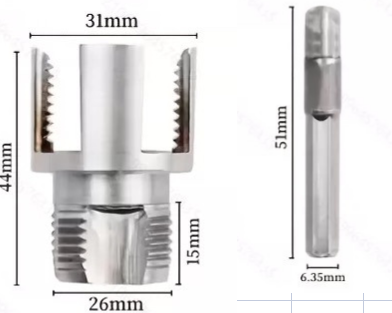⚙️🔩 -60% ! 🛠️Outil de Filetage pour Tuyaux – Nettoyage & Refiletage, Acier Traité Thermiquement – 1/2″ & 3/4″ pour Plomberie Pro & DIY.