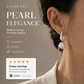 Boucles d'oreilles puces à franges de perles romantiques françaises