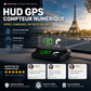 🚗🛰️ Affichage tête haute (HUD) et compteur de vitesse GPS numérique pour voiture – gardez les yeux sur la route, évitez les amendes. 50 % de réduction !