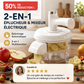 🍎50% DE RÉDUCTION ! Éplucheur et mixeur électrique de fruits et légumes - Épluchage automatique en un seul bouton, design 2-en-1 multifonction
