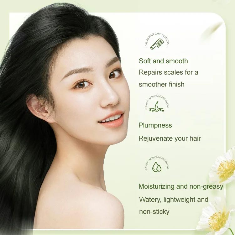 Huile essentielle parfumée pour les cheveux