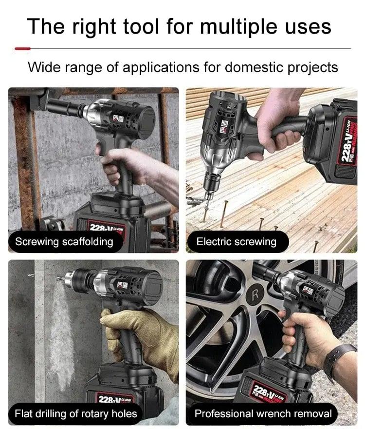 🛠️⚡ PROMO -50% ! Tournevis Électrique Brushless – Puissance Max, 0 Usure & Compatible Multimatériaux (Livraison Mondiale)