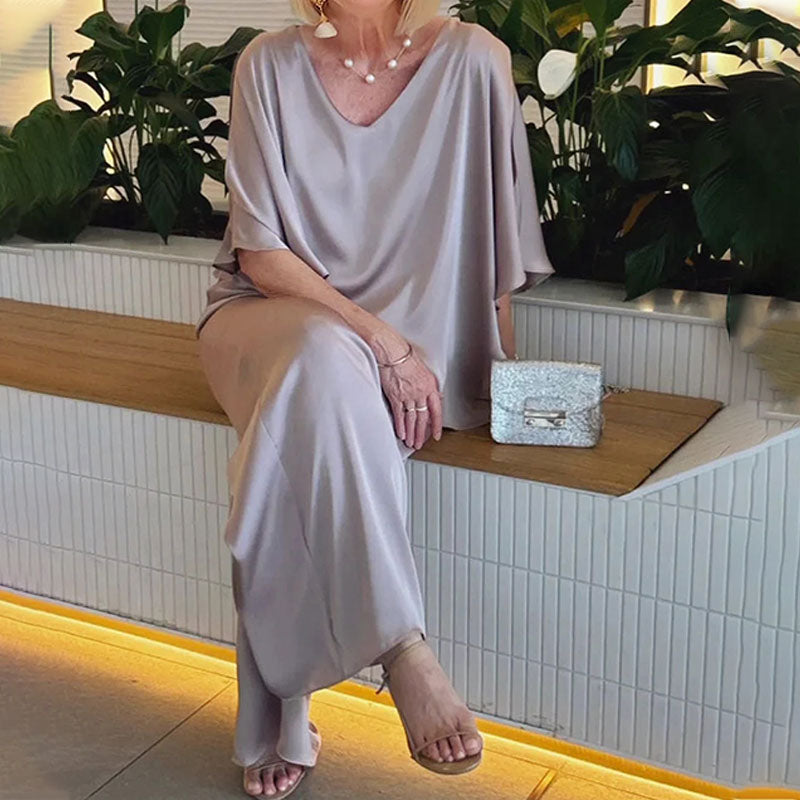 💃Grandes tailles Ensemble 2 pièces à double couche--💥50% de réduction