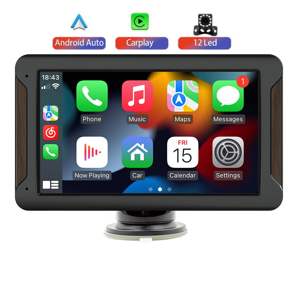 Lecteur multimédia HD multifonction de 7 pouces pour voiture et caméra de recul