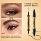Stylo Duo 2-en-1 Sourcils et Eyeliner Waterproof à 4 Pointes