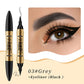 Stylo Duo 2-en-1 Sourcils et Eyeliner Waterproof à 4 Pointes