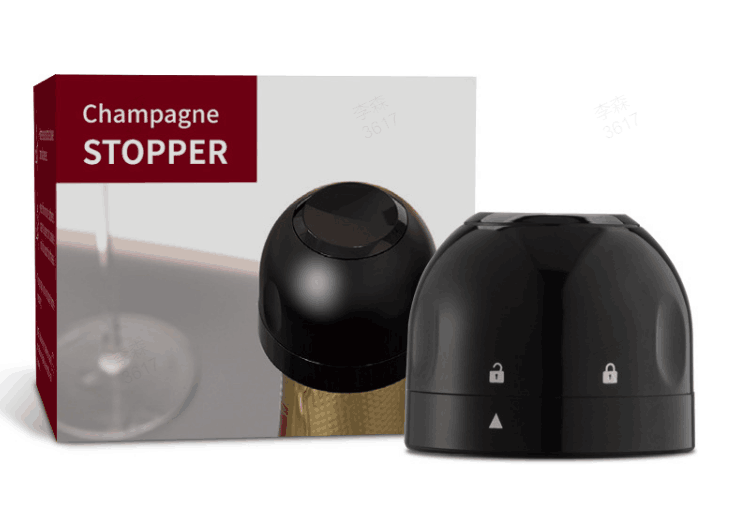 🍷 Bouchons Étanches en Silicone pour Vin, Bière & Champagne — ABS + Silicone Alimentaire, Fermeture Rotative, Conservation Hermétique, Réutilisables ✨