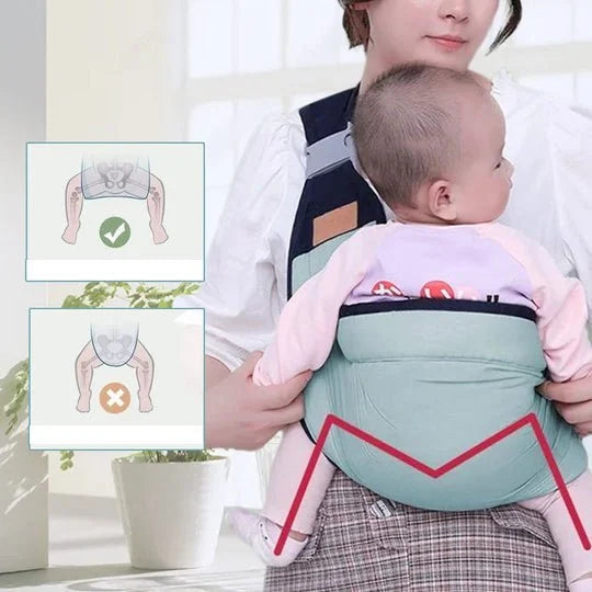 👶 50% DE RÉDUCTION! 🧸 Porte-bébé léger – Respirant, ajustable & confortable – Idéal pour les balades et les câlins en toute sécurité 🌿