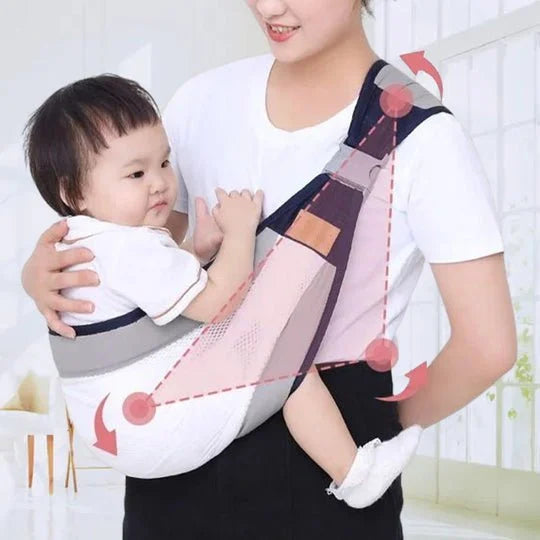 👶 50% DE RÉDUCTION! 🧸 Porte-bébé léger – Respirant, ajustable & confortable – Idéal pour les balades et les câlins en toute sécurité 🌿