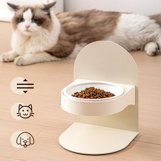 Gamelle Surélevée Réglable pour Chat avec Support Magnétique