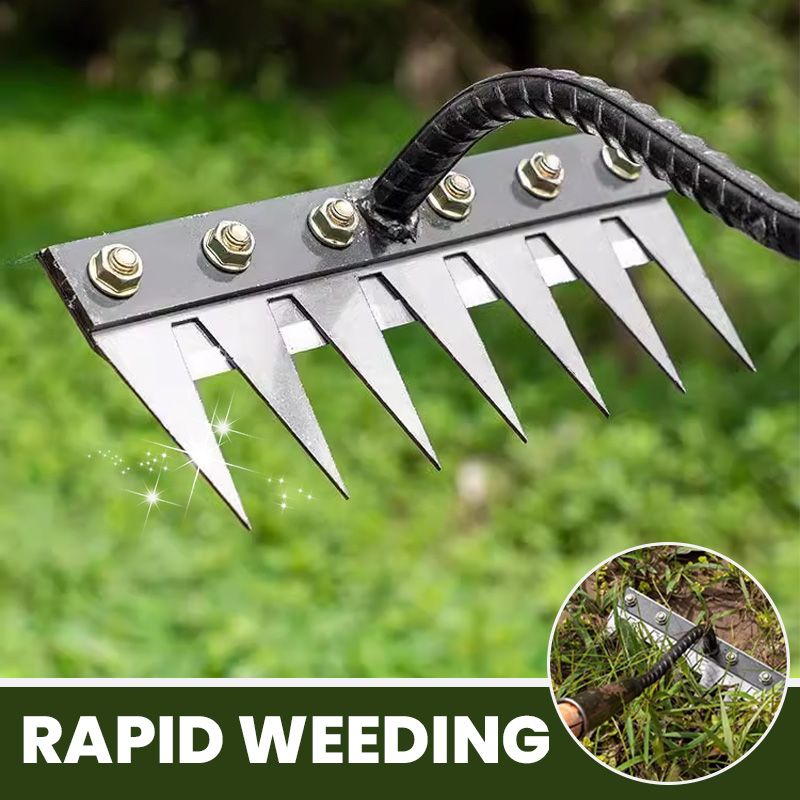 💐 50% DE RÉDUCTION ! Râteau Désherbeur Efficace – Arrache les Mauvaises Herbes Facilement 🌱✂️【Offre Limitée】