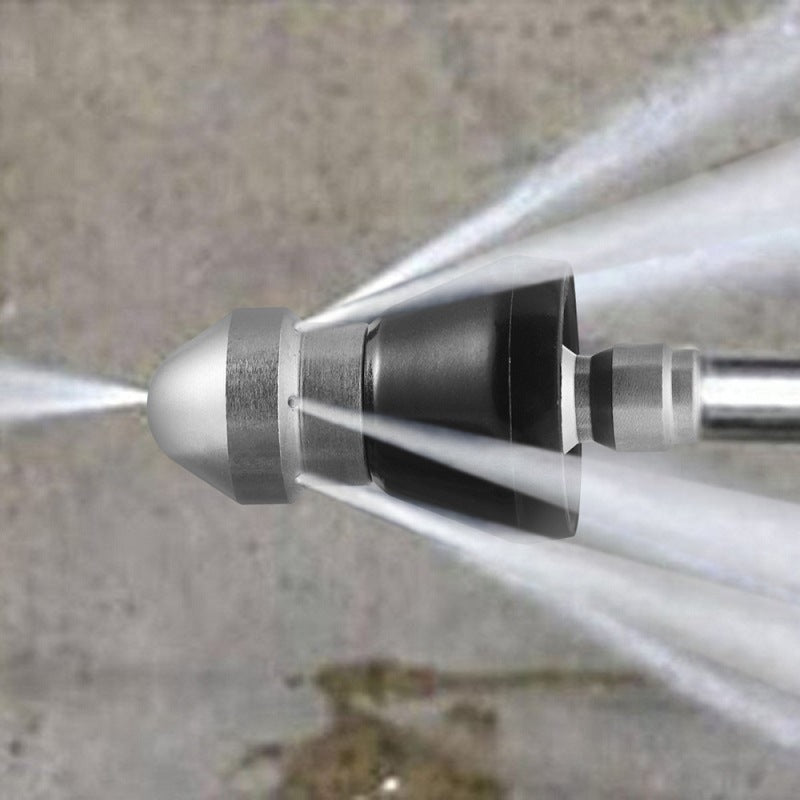 🚰🛒 -50% ! 💪🏻Buse Haute Pression pour Égouts – Acier Inox, 5000 PSI & Jet Inversé 7 Buses