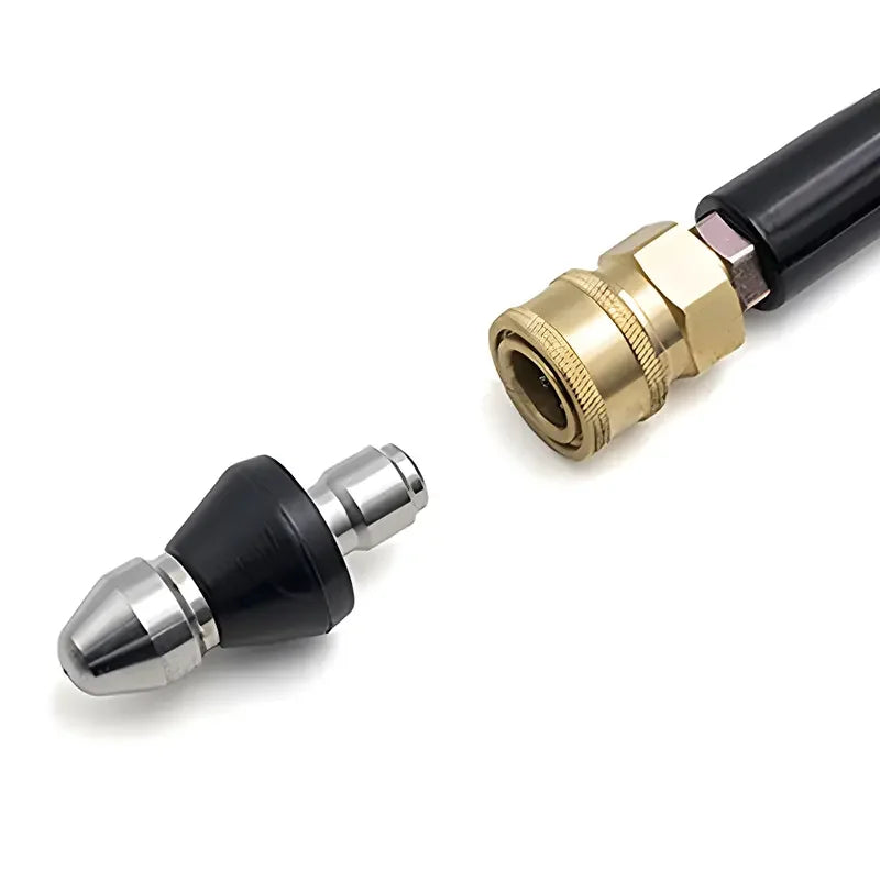 🚰🛒 -50% ! 💪🏻Buse Haute Pression pour Égouts – Acier Inox, 5000 PSI & Jet Inversé 7 Buses