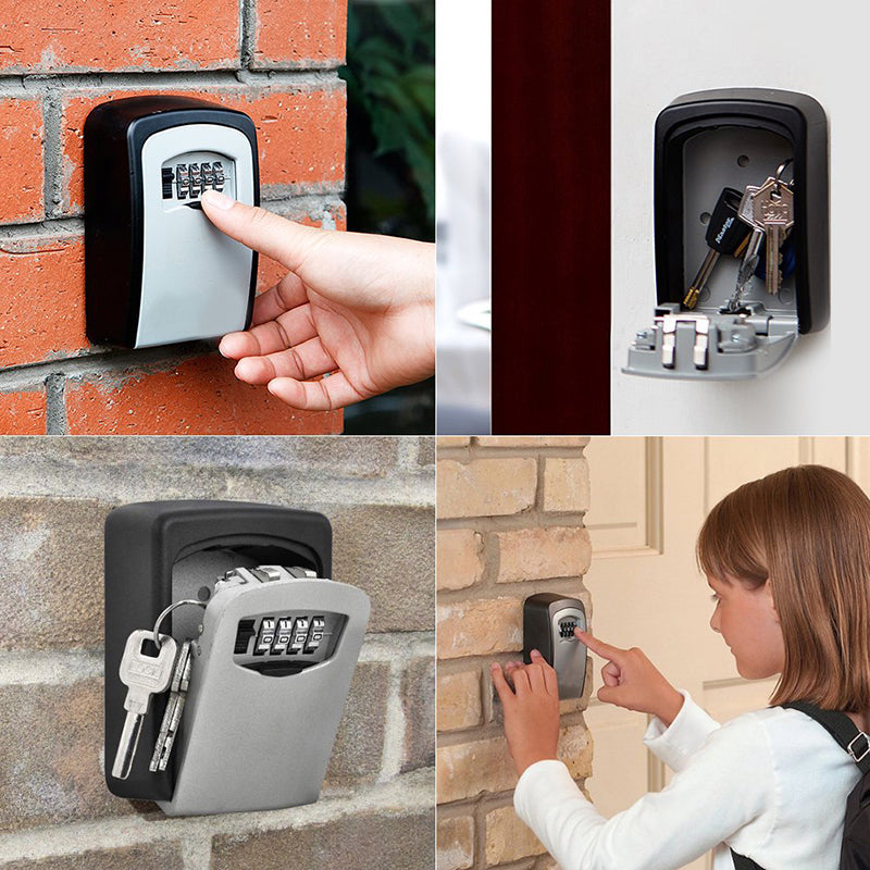🔐 PROMO FLASH : 50% DE RÉDUCTION ! Boîte à Clés Sécurisée à Montage Mural – Alliage d'Aluminium, 10000 Combinaisons & Étanche for Clés Protégées ✨