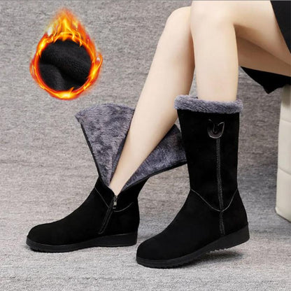 【🔥Prix le plus bas du jour】 Bottes de neige thermiques décontractées en peluche pour femme.