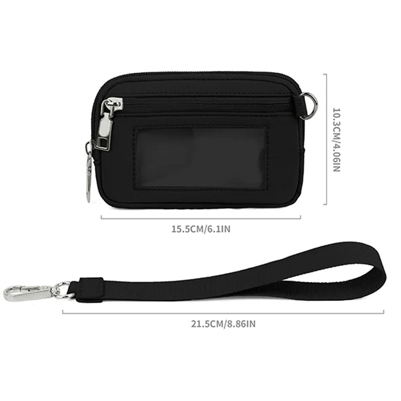 Portefeuille Élégant avec Dragonne pour Téléphone