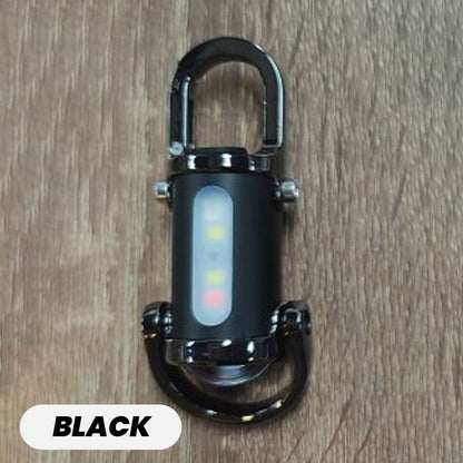 1200LM Mini Lampe Torche à Porte-Clés Ultra Brillante Étanche