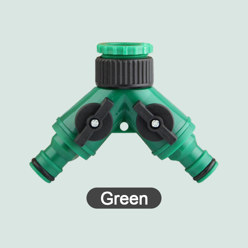 🚰 2 ACHETÉS = 1 OFFERT ! 🔥 Répartiteur de robinet à deux jets – Construction en laiton, étanche et compatible avec les tuyaux d'arrosage standard – idéal pour le jardin, la machine à laver ou l'arrosage simultané de deux appareils 🌿
