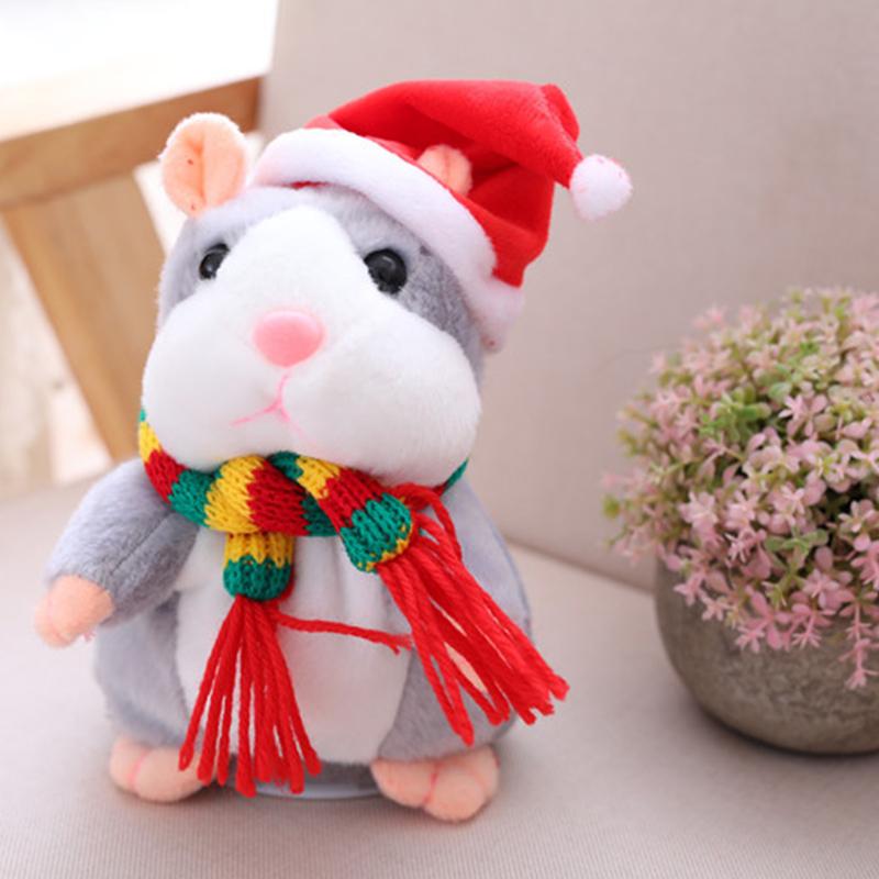 Peluche hamster parlante – répète tout ce que vous dites, remue la tête automatiquement ; un divertissement hilarant pour les enfants comme pour les adultes