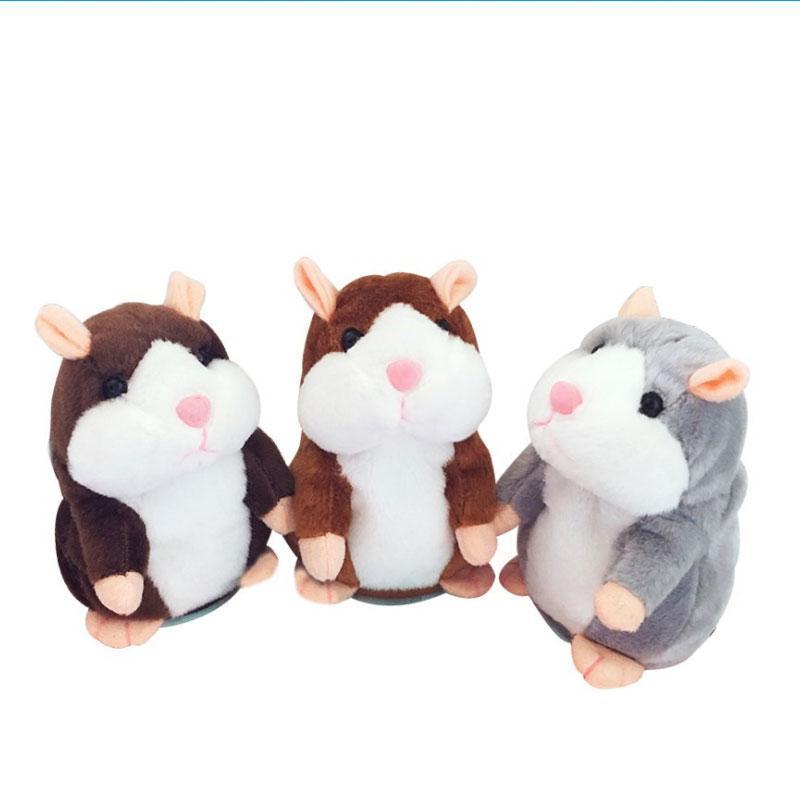 Peluche hamster parlante – répète tout ce que vous dites, remue la tête automatiquement ; un divertissement hilarant pour les enfants comme pour les adultes