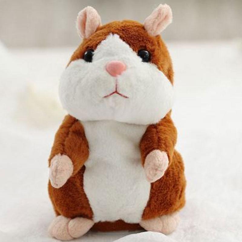 Peluche hamster parlante – répète tout ce que vous dites, remue la tête automatiquement ; un divertissement hilarant pour les enfants comme pour les adultes