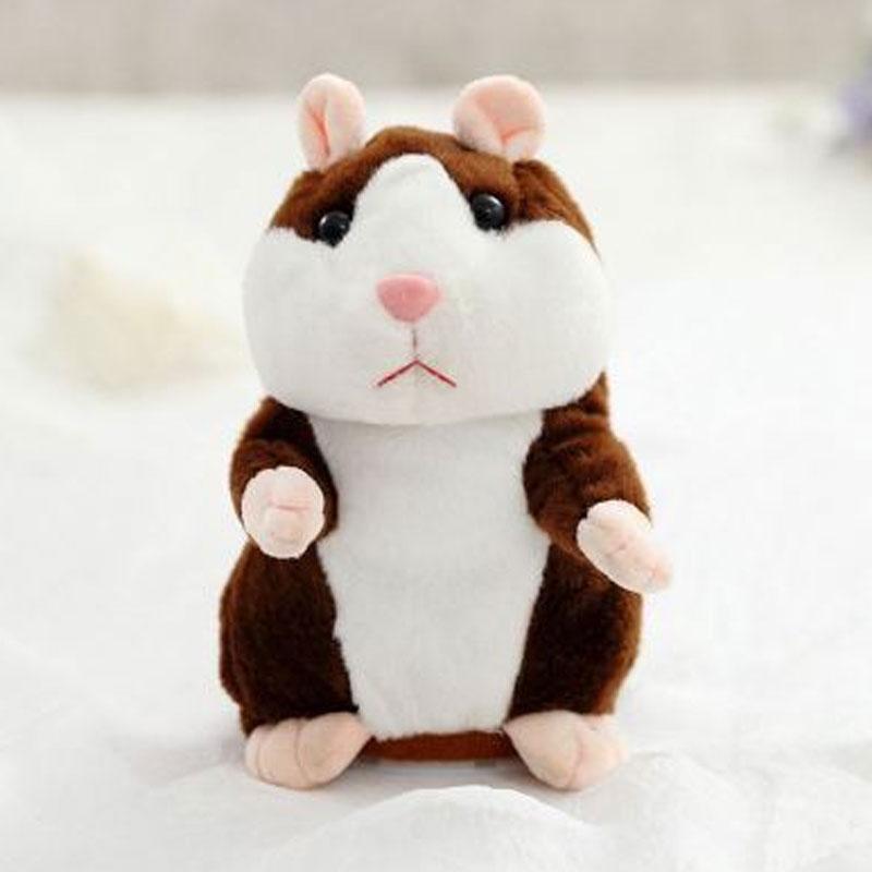Peluche hamster parlante – répète tout ce que vous dites, remue la tête automatiquement ; un divertissement hilarant pour les enfants comme pour les adultes