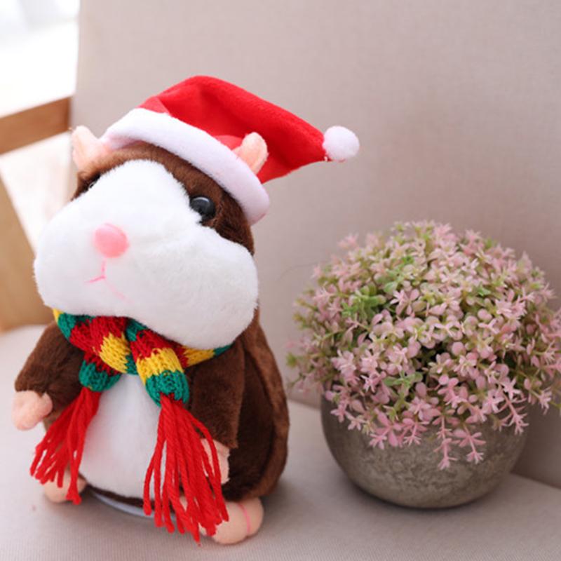 Peluche hamster parlante – répète tout ce que vous dites, remue la tête automatiquement ; un divertissement hilarant pour les enfants comme pour les adultes