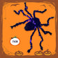 Décoration Araignée Noire d'Halloween avec Lumière