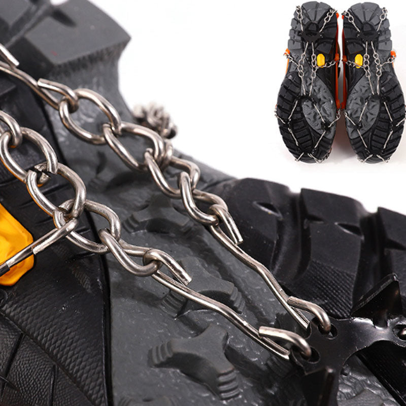 🏔️ PROMO FLASH : 50% DE RÉDUCTION ! Crampons Antidérapants pour Chaussures – Pointes en Acier Inoxydable, Bande Élastique TPR & Coupe Unisexe 35-44 for une Marche Sereine sur Neige et Verglas ❄️✨