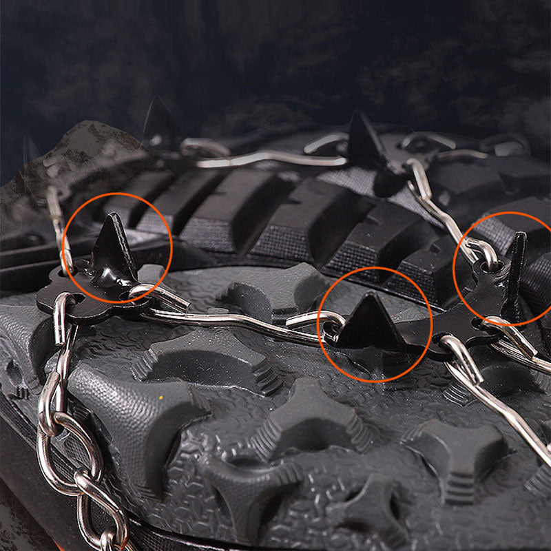 🏔️ PROMO FLASH : 50% DE RÉDUCTION ! Crampons Antidérapants pour Chaussures – Pointes en Acier Inoxydable, Bande Élastique TPR & Coupe Unisexe 35-44 for une Marche Sereine sur Neige et Verglas ❄️✨