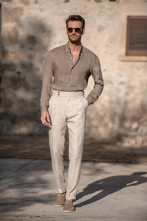 👖Nouveaux classiques 2025👔Pantalon décontracté droit uni pour homme