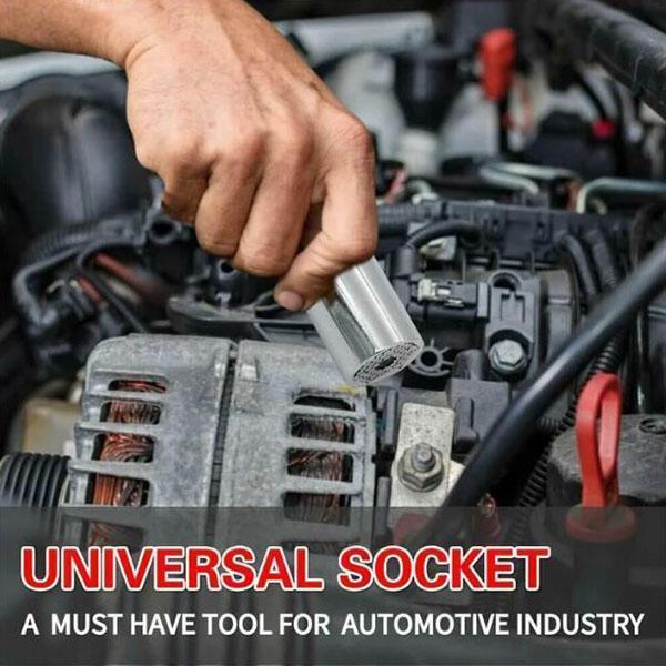 ⚙️ 50% DE RÉDUCTION !🔧 Jeu de douilles universelles en nid d’abeille – Tête multifonction, tiges en acier rétractables et formats variés