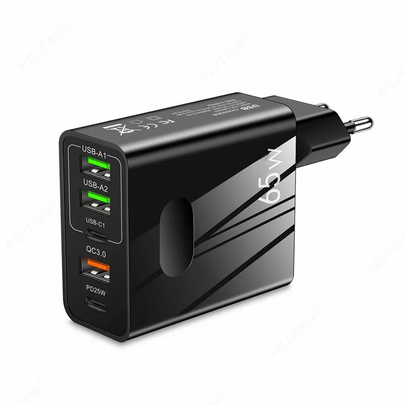 🎉Ventes chaudes - 50 % de réduction👍[Cadeau pratique] Chargeur rapide 65 W à ports multiples 5 en 1