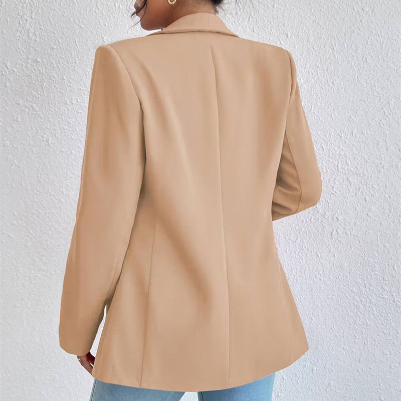 Veste de costume unie pour femme