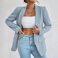 Veste de costume unie pour femme