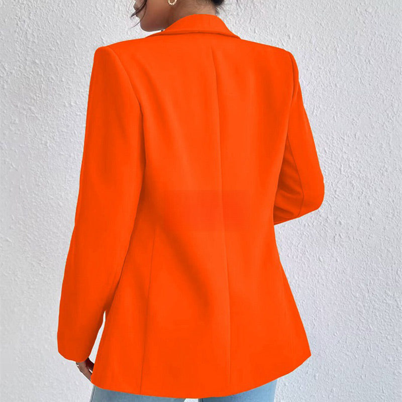 Veste de costume unie pour femme