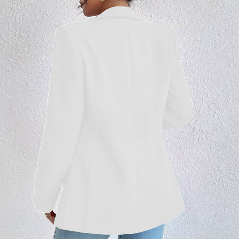 Veste de costume unie pour femme