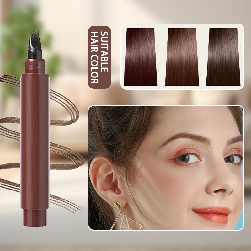💄Achetez-en 1 obtenez-en 1 gratuitement✨Stylo 4 en 1 Waterproof pour Barbe & Sourcils – Tenue 24h, Sans Bavures & 4 Teintes Naturelles🧔‍♂️👁️