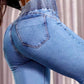 👖 50 % DE RÉDUCTION ! 💃 Jean évasé stretch à taille haute – Silhouette élancée, confort optimal et style intemporel ✨