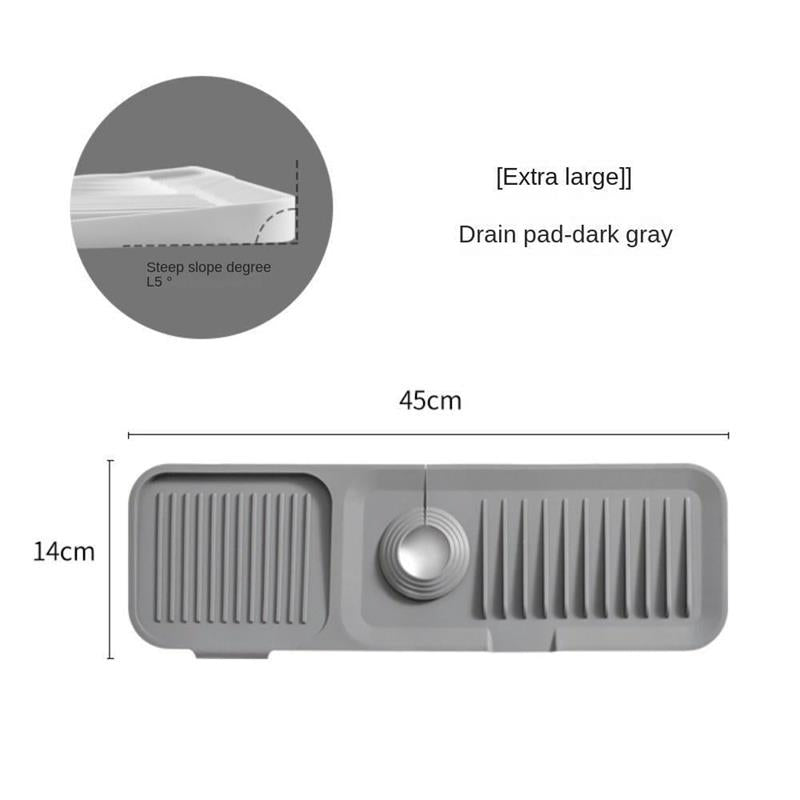 🚰 PROMO FLASH : 50% DE RÉDUCTION ! 💧 Tapis Anti-Éclaboussures pour Robinet – Silicone – Absorbant & Lavable for Protection Évier Cuisine & Salle de Bain 🧼