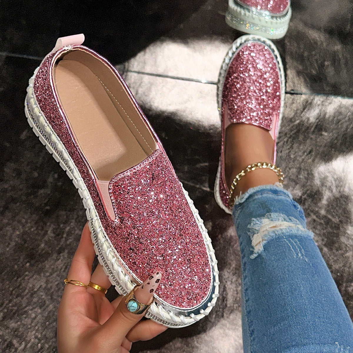 👟 62% DE RÉDUCTION! 🚶‍♀️ Chaussures Slip-On Décontractées pour Femme – Confortables, Légères & Faciles à Enfiler pour le Quotidien 🌸