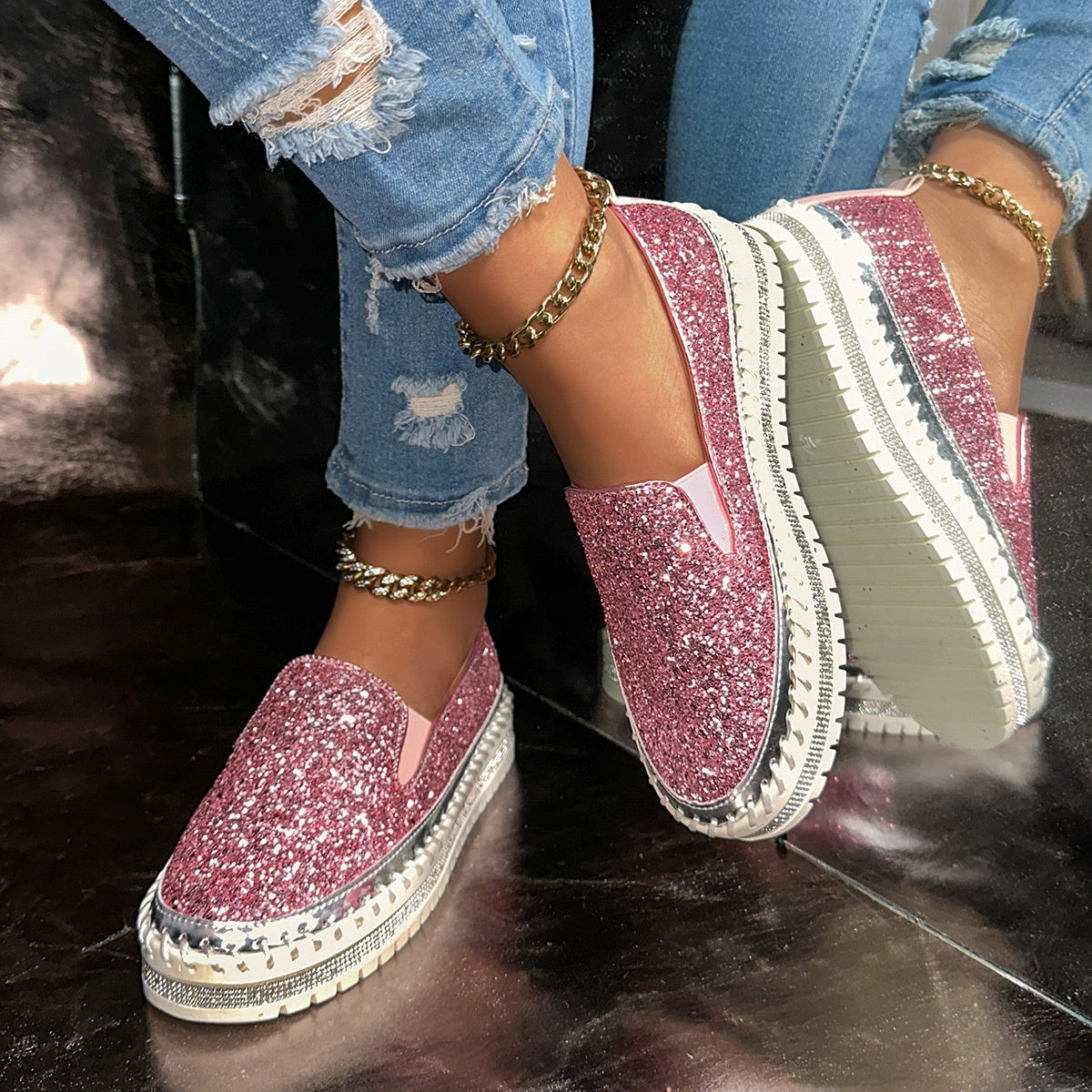 👟 62% DE RÉDUCTION! 🚶‍♀️ Chaussures Slip-On Décontractées pour Femme – Confortables, Légères & Faciles à Enfiler pour le Quotidien 🌸
