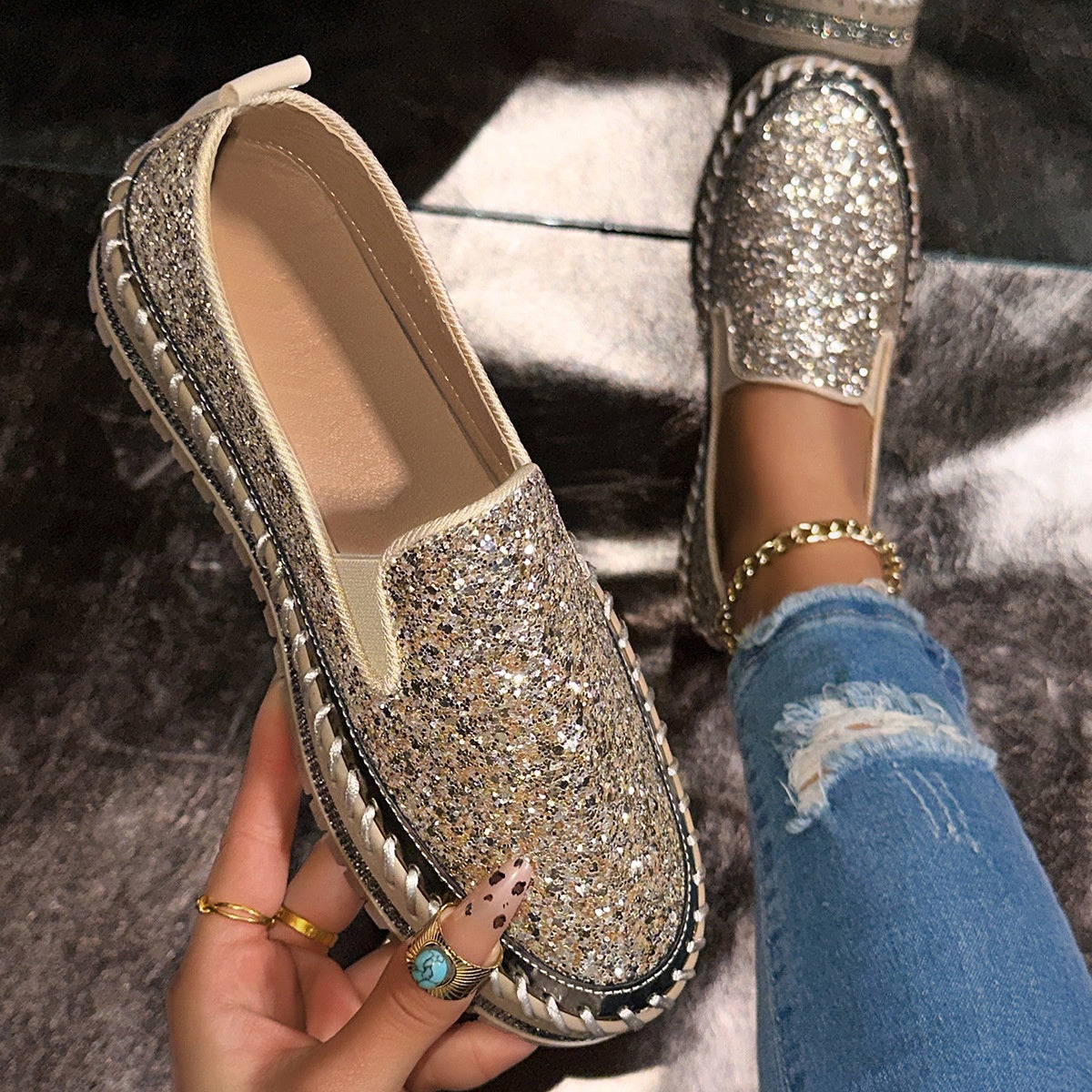 👟 62% DE RÉDUCTION! 🚶‍♀️ Chaussures Slip-On Décontractées pour Femme – Confortables, Légères & Faciles à Enfiler pour le Quotidien 🌸