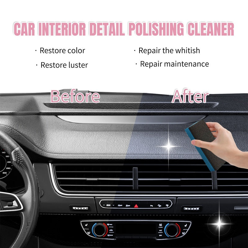 💥 50 % de réduction ! ✨ Nettoyant et polish pour l'intérieur de la voiture – ravive la couleur et redonne de l'éclat. Élimine la poussière, la saleté et les dépôts. Pour le cuir, le vinyle et les matières plastiques. Non toxique. 🚗