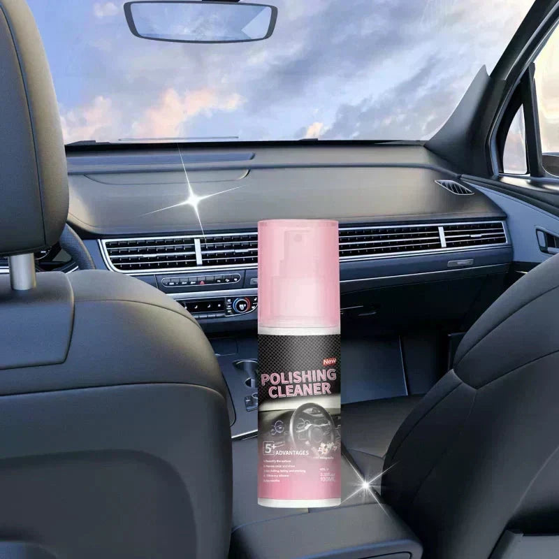 💥 50 % de réduction ! ✨ Nettoyant et polish pour l'intérieur de la voiture – ravive la couleur et redonne de l'éclat. Élimine la poussière, la saleté et les dépôts. Pour le cuir, le vinyle et les matières plastiques. Non toxique. 🚗