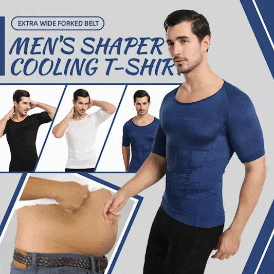 T-shirt amincissant avec technologie rafraîchissante pour hommes