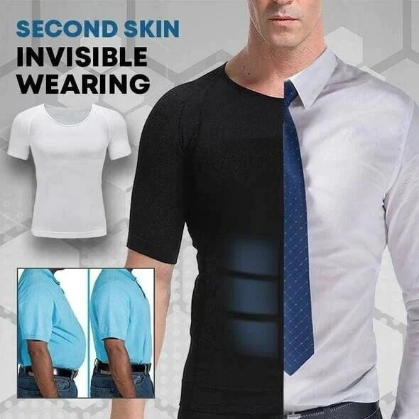 T-shirt amincissant avec technologie rafraîchissante pour hommes