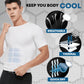T-shirt amincissant avec technologie rafraîchissante pour hommes